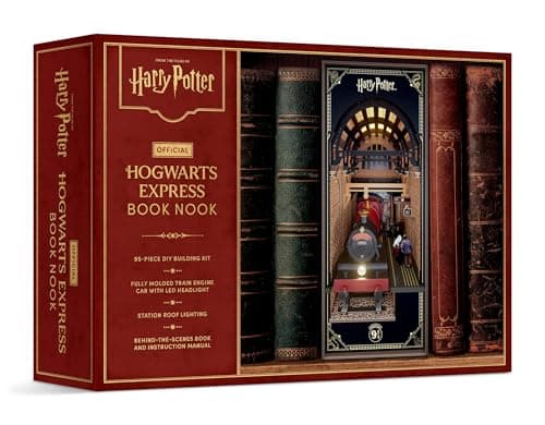 Image of Harry Potter: Official Hogwarts Express Book Nook (With Lights!): DIY Building Kit with Fully Molded Train Engine Car
