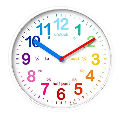 Image of Acctim 22522 Wickford Kids Wall Clock in White