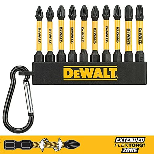 Image of DEWALT DT7276 Pozi Bit Keyring 10 Piece