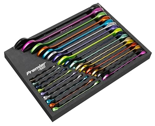 Image of Sealey Premier Multi-Coloured Combination Spanner Set 25pc - AK63268