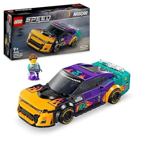 Image of LEGO Speed Champions NASCAR Next Gen Chevrolet Camaro ZL1 Race Car Toy, Vehicle Playset for 9 Plus Year Old Boys & Girls, Kids' Bedroom Decoration, Birthday Gift Idea 76935