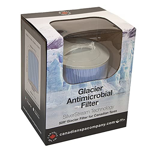 Image of Canadian Spa Antimicrobial Glacier Filter for all Recent Hot Tubs and Patio Spas - Single 50 sq.ft. Cartridge