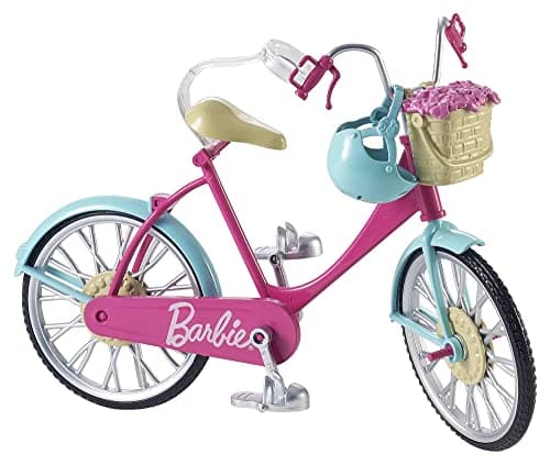 Image of Barbie Bicycle with Basket of Flowers, DVX55