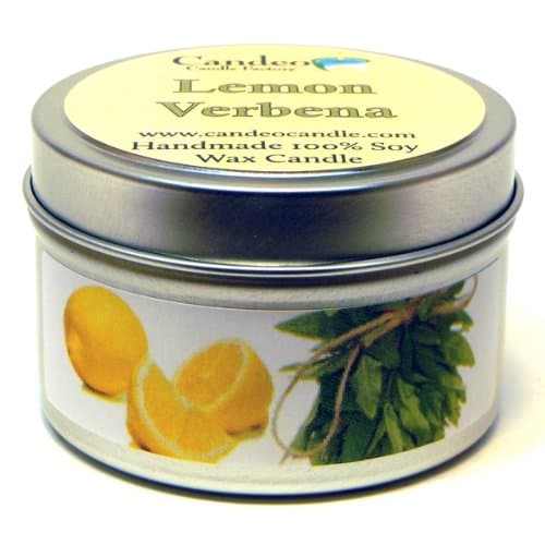 Image of Lemon Verbena 4oz, Super Scented Soy Candle Tin