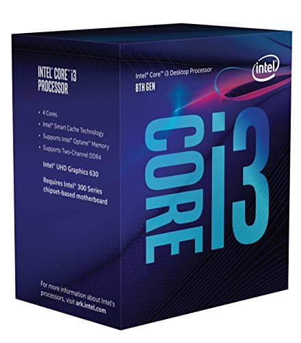 Image of Intel Core i3-8100 CPU Processor SR3N5 3.60 GHz Box 6 MB Smart Cache i3 8th Generation (Renewed)