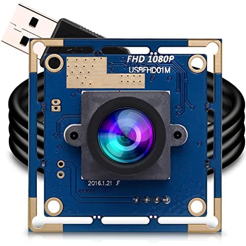 Image of ELP USB with Camera 2.1mm Lens 1080p Hd Free Driver USB Camera Module,2.0 Megapixel(1080p) Usb Camera,for Linux Windows Mac Os