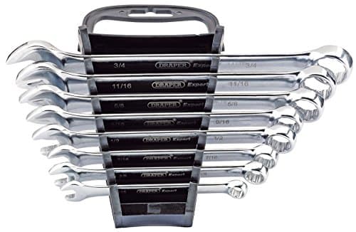 Image of Draper 85939 Imperial Combination Spanner Set (8 Piece), Silver