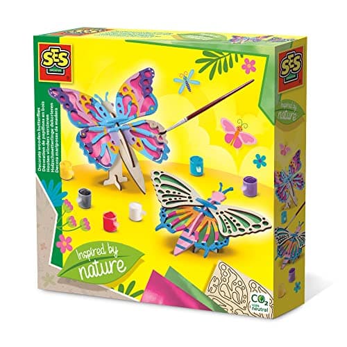 Image of SES Creative 14035 - Decorate Wooden Butterflies - Inspired by Nature