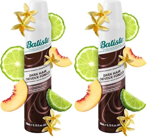 Image of Batiste Colour Dry Shampoo - Black and Dark Brown, 200 ml (Pack of 2)