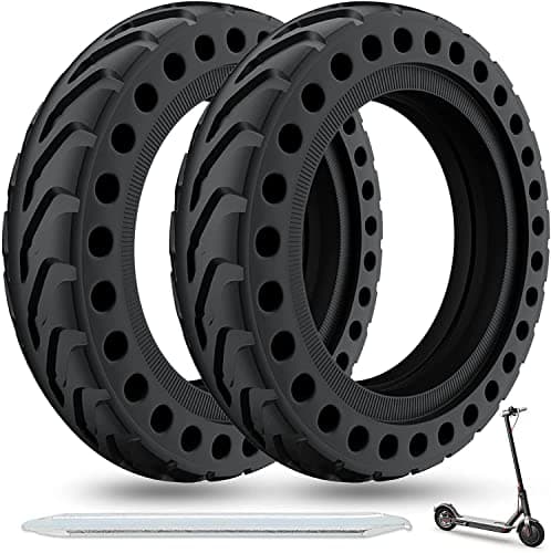 Image of OUXI 2 Pack Xiaomi M365 Solid Tyre, Puncture Proof Electric Scooter Tyres Tire Replacement Wheel 8.5 Inch Explosion Proof Rubber Honeycomb Front/Rear for Xiaomi Mijia M365 Pro