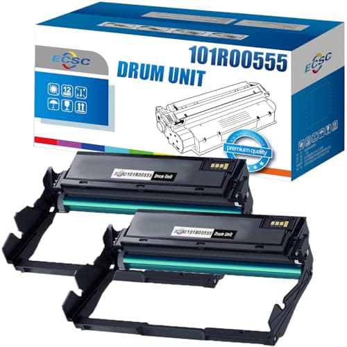 Image of ECSC Drum Unit 101R00555 For Printer, Compatible With Xerox Phaser 3330 3330DNi WorkCentre 3335 3335DNi 3345 3345DNi 3345VDNi (Black, 2-Pack)