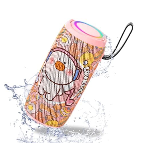 Image of wocdwocd Bluetooth Speaker, Bluetooth Wireless,IPX5 Waterproof Outdoor Speaker with Bass,12H Long Playtime,Loud and Portable for Travel,Party,Beach,Camping,Gifts, Electronic Gadgets (Pink)