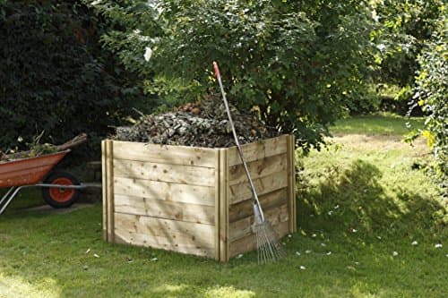 Image of Forest Garden 650L Pressure Treated Wooden Slot Down Compost Bin