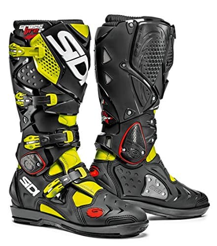 Image of Sidi Sidi Crossfire 2 SRS Motorcycle Boot, Yellow Fluo/Black, Size 41