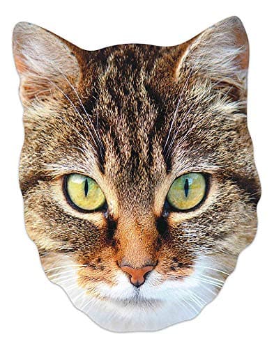 Image of STAR CUTOUTS SM395 Cute Cat Cardboard Face Mask – Animal Costume Fancy Dress, Kids Birthday Party Favour & Dress Up Prop