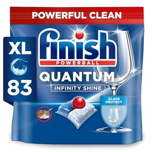 Image of Finish Quantum Infinity Shine Dishwasher Tablets Bulk | Scent : REGULAR | Size : 83 Dishwasher Tabs | For Sparkling Clean,Packaging may vary
