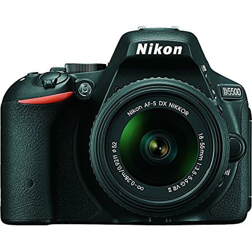 Image of Nikon D5500 Digital SLR Camera (24.2 MP, AF-P 18-55VR Lens Kit, 3 inch LCD Screen) - Black (Renewed)