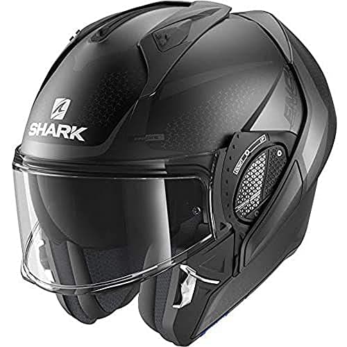 Image of Shark Evo GT Flip Front Helmet Encke KAA - Mat Black/Anthracite Mat Black/Anthracite S