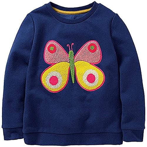 Image of TEDD Girls Christmas Sweatshirt for Kids Cotton Top Casual Jumper T Shirt Toddler Clothes Long Sleeve Pullover Winter 3-4 Years