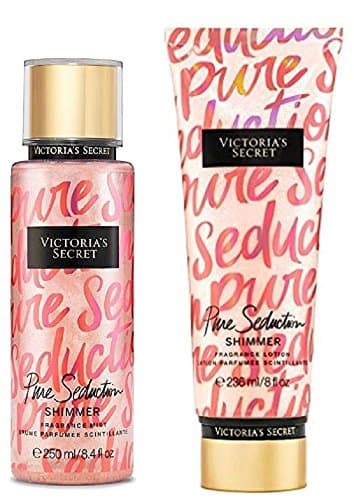 Image of Victori's Secret Pure Seduction Shimmer Bundle Spray and Lotion Kit..