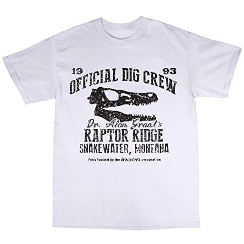 Image of Bees Knees Tees Dr. Alan Grant's Raptor Ridge T-Shirt White