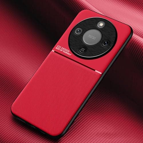 Image of COMAKU Ultra-Thin TPU Silicone Case for Honor Magic 8 Lite/Honor X9d 5G, Skin Texture is Non-Slip and Shockproof Phone Case Cover - Red