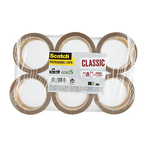 Image of Scotch ideal tape for boxes and parcels Packing Tape, Brown Tape, 6 Rolls - Packaging May Vary