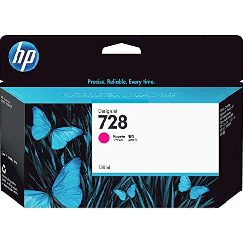 Image of HP 728 F9J66A Magenta 130 ml Genuine Ink Cartridge with Original DesignJet Ink DesignJet T730 and T830 Large Format Plotter Printers 729 DesignJet Printhead