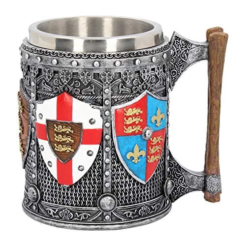 Image of Nemesis Now B2405G6 English Tankard Mug 17.5cm Silver