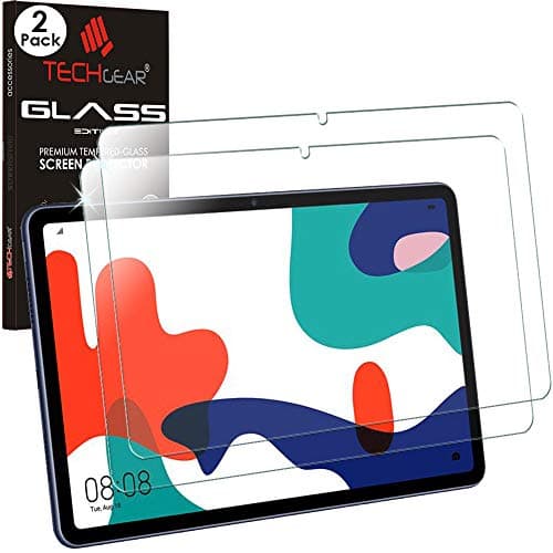 Image of TECHGEAR GLASS Edition [2 Pack] Screen Protectors for Huawei MatePad 10.4, Genuine Tempered Glass Screen Protectors [9H Toughness] [HD Clarity] [Scratch-Resistant] [No-Bubble]