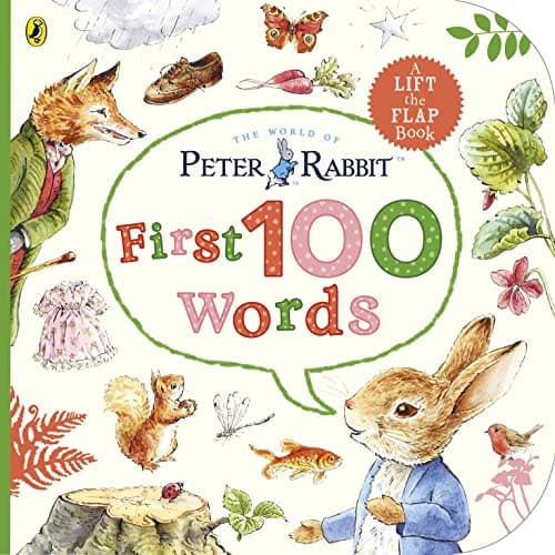Image of Peter Rabbit Peter's First 100 Words: An early-learning lift-the-flap book for toddlers