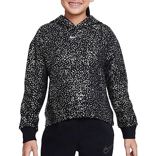Image of NIKE DV3225-010 G NSW FLC HOODIE AOP WC Sweatshirt Unisex black/metallic gold Size S