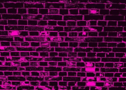 Image of BELECO 2.5x1.8m Fabric Photography Backdrop Pink Neon Grunge Brick Wall Retro Texture Background for Graduation Youth Fashion Live Broadcast Video Shoot Prop