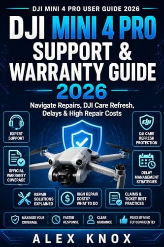 Image of DJI Mini 4 Pro Support & Warranty Guide: Navigate Repairs, DJI Care Refresh, Delays & High Repair Costs (DJI Mini 4 Pro User Guide 2026 Book 4) (DJI Mini ... Connectivity Issues & Reliable Flying)