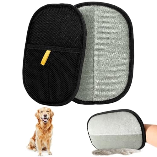 Image of Kunoli 2PCS Pet Hair Remover Glove, Static Pet Hair Removal Glove, Dual-Sided Grooming Gloves, Reusable Pet Hair Removal for Washing Deshedding Grooming, Suit for Sofa Carpet Clothing