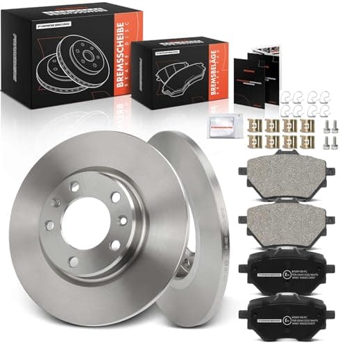 Image of Frankberg Brake Kit incl. 2x Brake Disc + 4x Brake Pad Rear Compatible with 3008 SUV M4 MC MJ MR 308 SW II L4 LC LJ LR LX Rifter 308 II Replace# 1609000680