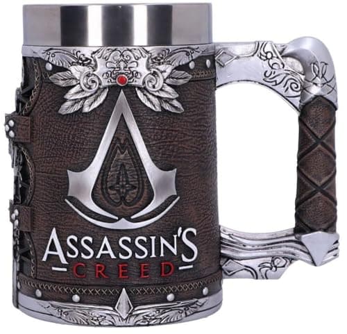 Image of Nemesis Now Officially Licensed Assassins Creed Brotherhood Brown Hidden Blade Game Tankard, Resin, 15.5cm