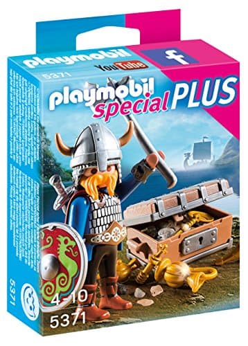 Image of Playmobil 5371 Special Plus Viking with Treasure, Fun Imaginative Role-Play, PlaySets Suitable for Children Ages 4+