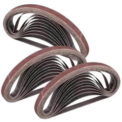 Image of STEBRUAM Sanding Belt 10 x 330 mm,30PCS 80 Grit