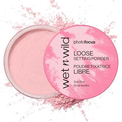 Image of Wet n Wild Photo Focus Loose Setting Powder, Silky Weightless Setting Powder to Set, Mattify, Absorb Oil and Bake, Soft-Focus Effect, Soft Pink Shade, 20g