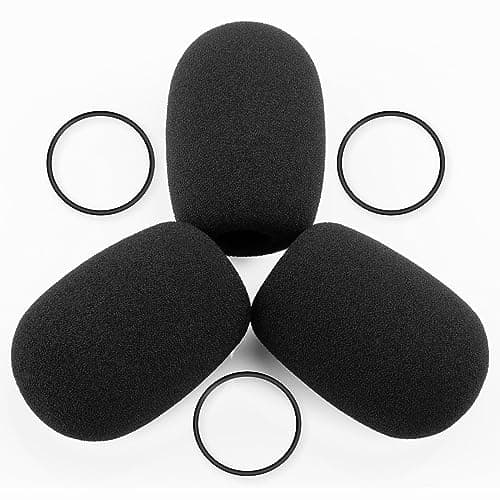 Image of LEFXMOPHY for Bose A20 Aviation Headset Mic cover, Replacement for Bose A30 Microphone Spongue Pop filter 3-Pack Foam Cover WindScreen (Not for Proflight Series 2)