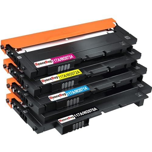 Image of HenceBuy 117A Compatible for HP 117A Toner Cartridges Replacement for Color Laser MFP 179fwg 178nwg 179fnw 178nw 150a 150nw 179 178 150 W2070A W2071A W2072A W2073A Ink (Black Cyan Yellow Magenta)