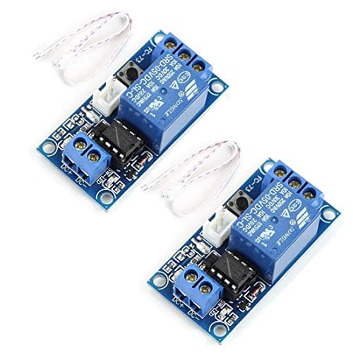 Image of Hailege 2pcs 5V 1 Channel Self Locking Bistable One Button Start/Stop Self-Locking Relay Module Relay Switch fro MCU Control