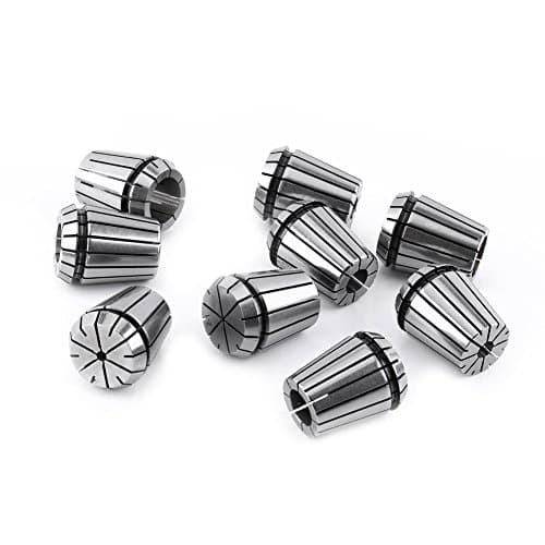 Image of 9Pcs Spring Collet Set TOPINCN Er32 Collet Chuck for Cnc Engraving Machine And Milling Lathe Tool 2-20Mm