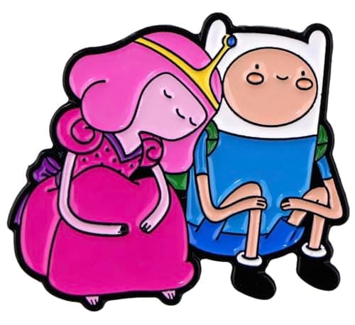 Image of Princess Bubblegum Come Along With Me Adventure Time Cartoon Animated TV Show 1.4" Enamel Pin Badge, 1.4 Inches, Enamel, enamel