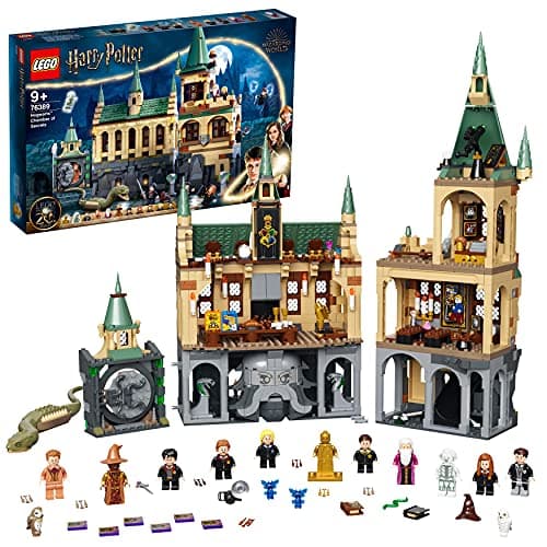 Image of LEGO Harry Potter Hogwarts Chamber of Secrets Castle Toy with The Great Hall, 20th Anniversary Model Set with Collectible Golden Minifigure, Wizarding World Gifts for Kids, Boys & Girls 76389