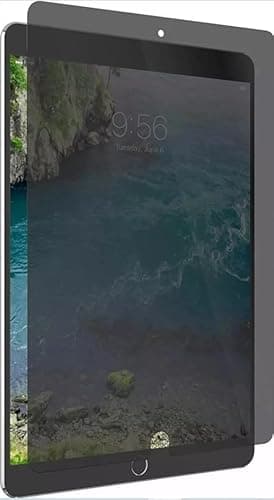 Image of Privacy Tempered Glass Screen Protector iPad 5th/6th 2017/2018 Generation, iPad Air 1, iPad Air 2, iPad Pro 9.7" Glass + easy application, ultra smooth, 3x shatter protection with insatallation frame