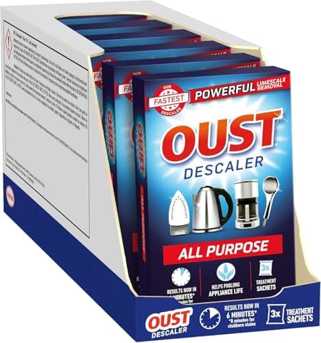 Image of Oust Powerful All Purpose Descaler, New Formula, Limescale Remover – Optimal for Kettles, Coffee Machines, Irons and Shower Heads, (6pack x 3) 18, unscented