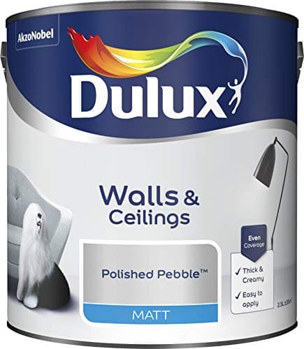 Image of Dulux Paints 2.5 Litre Ready Mixed Matt Polished Pebble