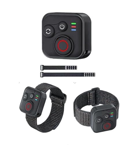 Image of YUULNMOP Bluetooth Remote Control Compatible with Insta360 X5/X4/X3/X2/GO 3/GO 3S/Ace Pro/Pro 2,50m Range, 96hr Battery, Waterproof | Wrist & Mount Straps for Action Cameras and Smartphones